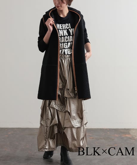 【R2303-RBV529】Reversible boa vest (1680028)
