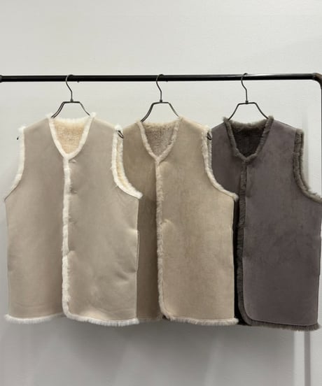 【R2503-RFV837】Faux rabbit fur vest（1680050）