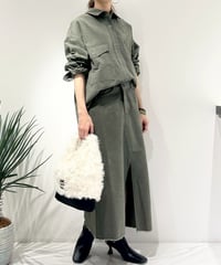 【R2503-WSS881】 Washed slit skirt（1740996）