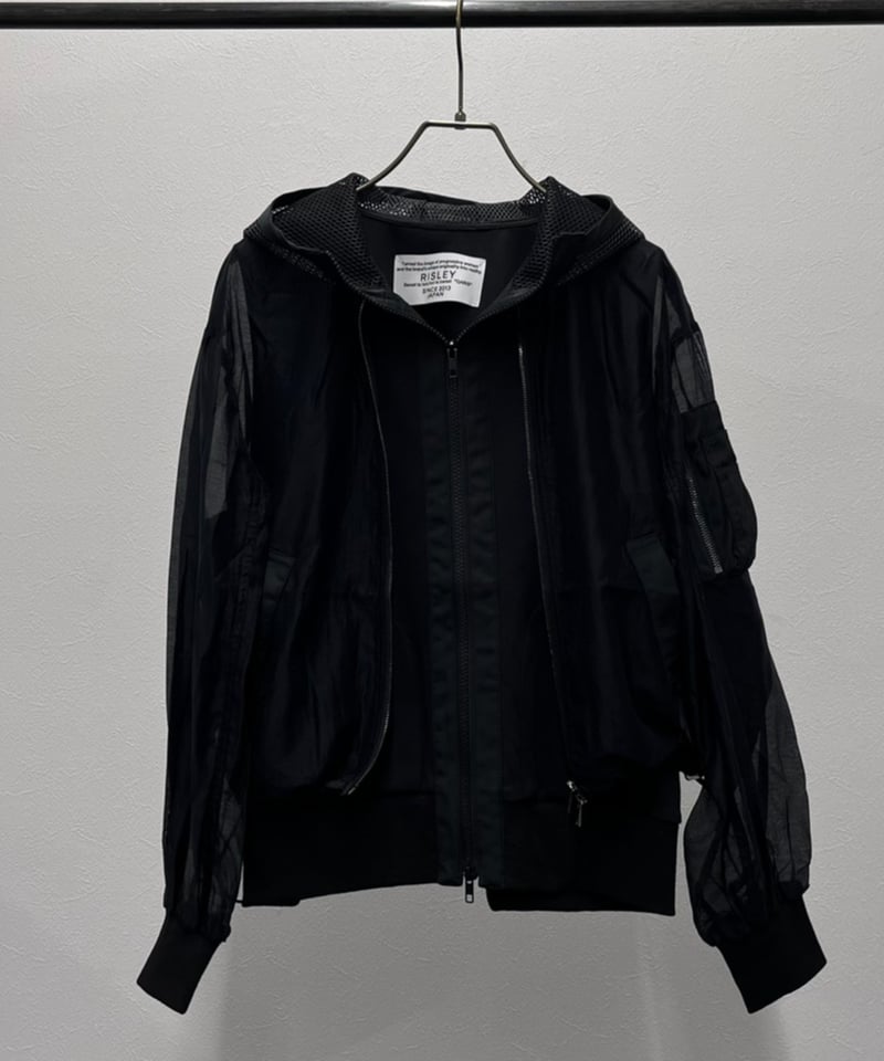 R2601-SRB930】 Sheer layered hoodie（1741046） |