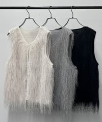 【R2603-FVT1017】 Fringe vest (1741103）