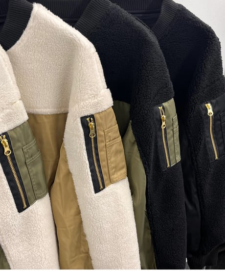 【R2403-DNB724】Docking knit  blouson (1740832)