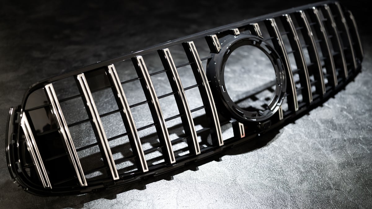 X253後期 GLCクラス用パナメリカーナグリル（シルバー・ブラックアウト 