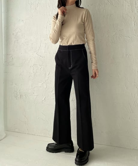 Stitch center press pants