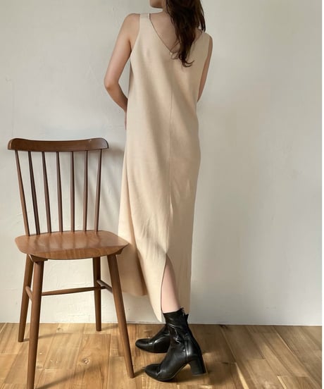 Cross layered knit one-piece