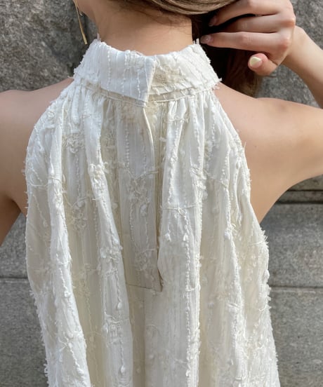 【予約】American sleeve lace one-piece／ivory