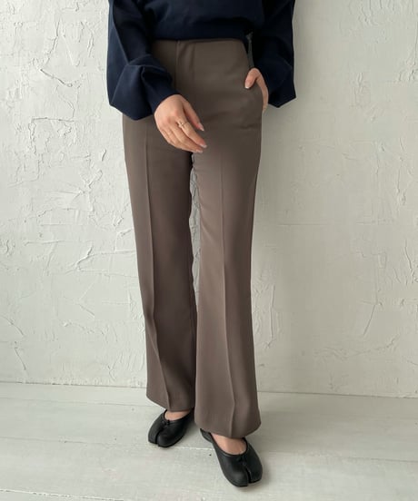 Center press flare pants