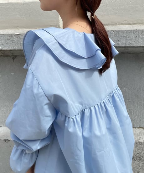 Frill gather tunic