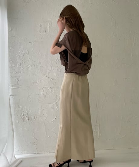 Back open sheer tops