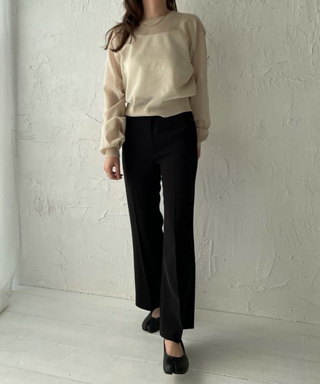 Center press flare pants