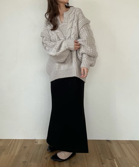 Side slit mermaid skirt