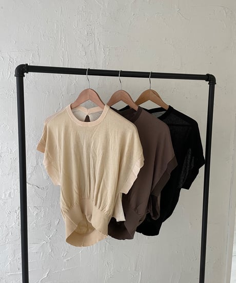 Back open sheer tops