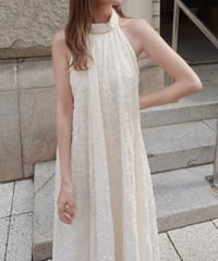【予約】American sleeve lace one-piece／ivory