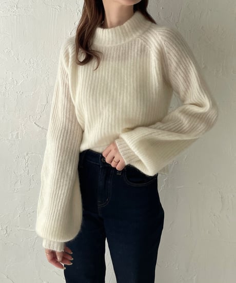 Mohair balloon knit