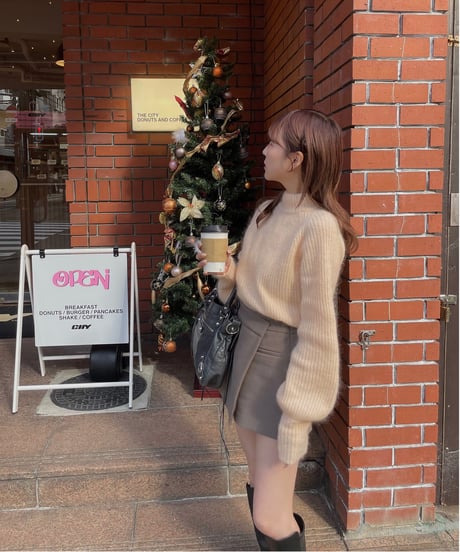 Mohair balloon knit