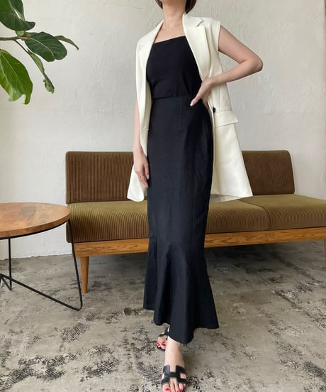Linen mermaid skirt