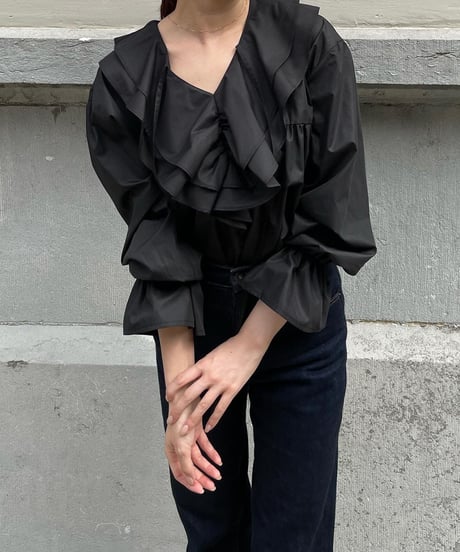 Frill gather tunic