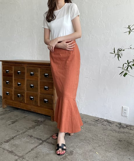 Linen mermaid skirt