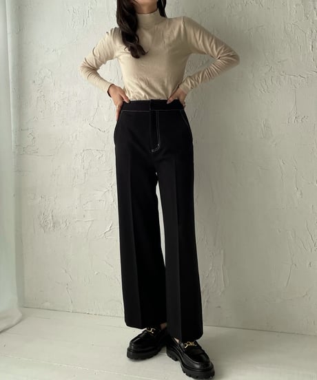 Stitch center press pants
