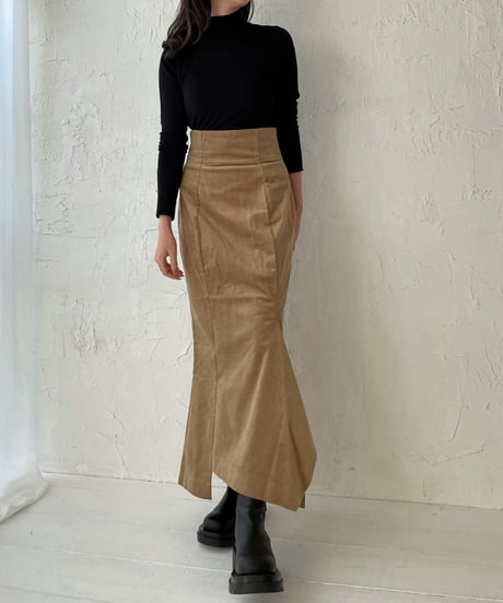 Corduroy mermaid skirt