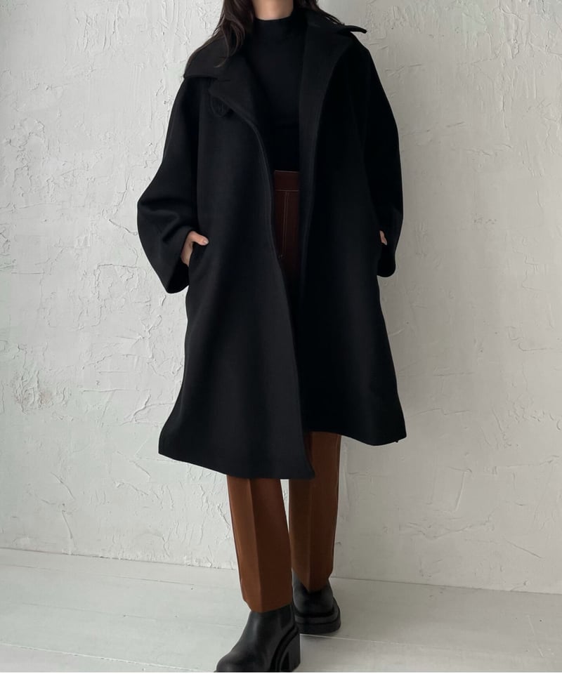 Wool poncho coat | Ermé