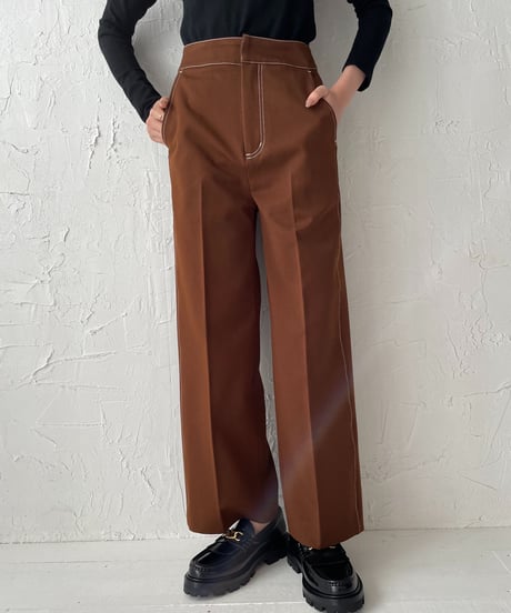 Stitch center press pants