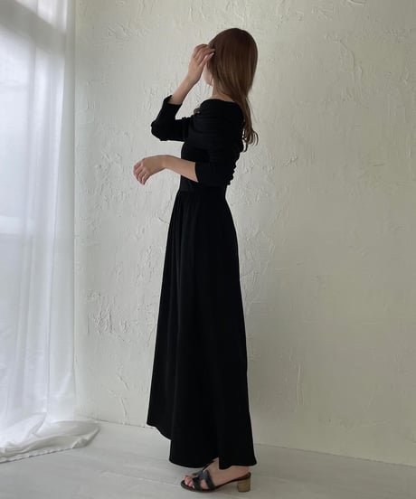 Gather offshoulder one-piece