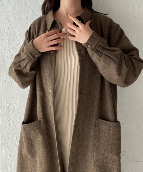Tweed long coat