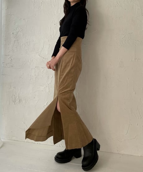 Corduroy mermaid skirt