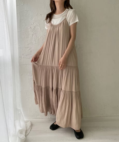 Tiered cami one-piece
