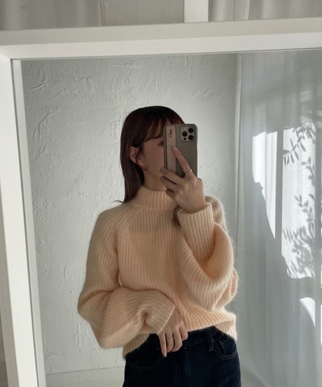 Mohair balloon knit