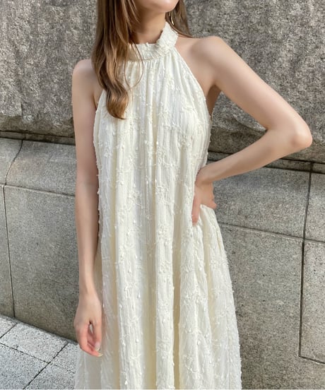 【予約】American sleeve lace one-piece／ivory