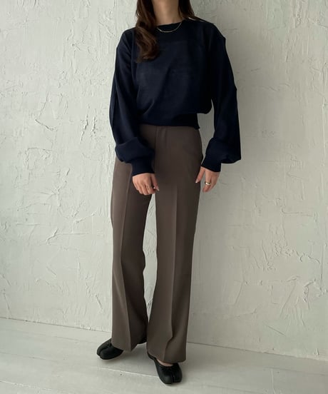 Center press flare pants
