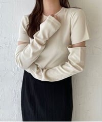Arm cut design tops