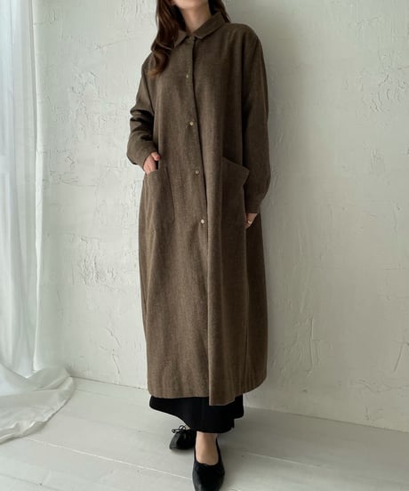 Tweed long coat