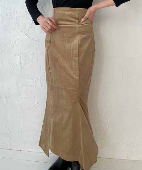Corduroy mermaid skirt