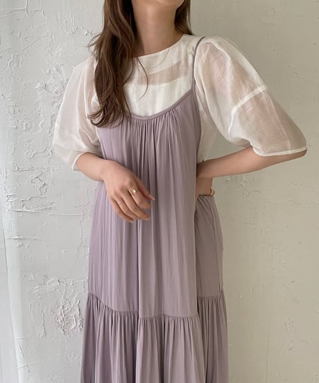 Tiered cami one-piece