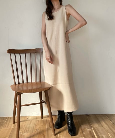 Cross layered knit one-piece
