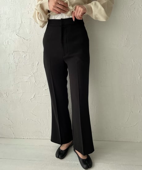 Center press flare pants