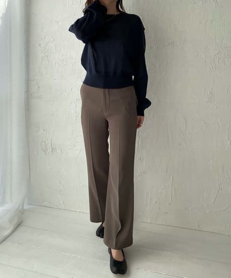 Center press flare pants