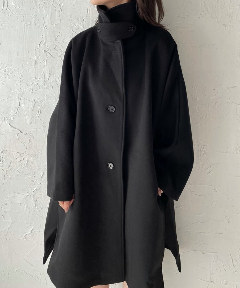 Wool poncho coat | Ermé