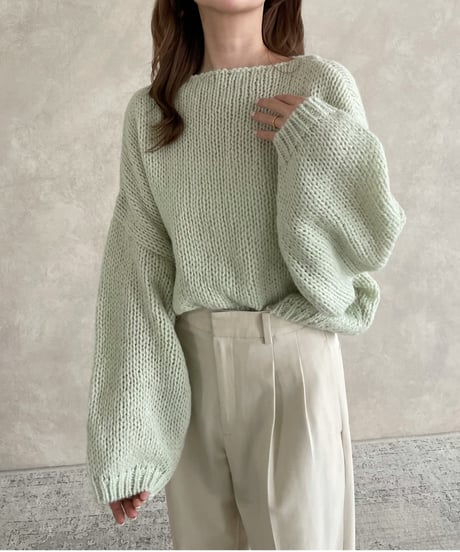 Loose spring knit