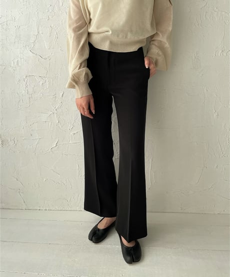 Center press flare pants