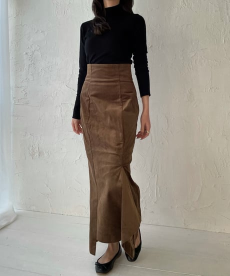 Corduroy mermaid skirt