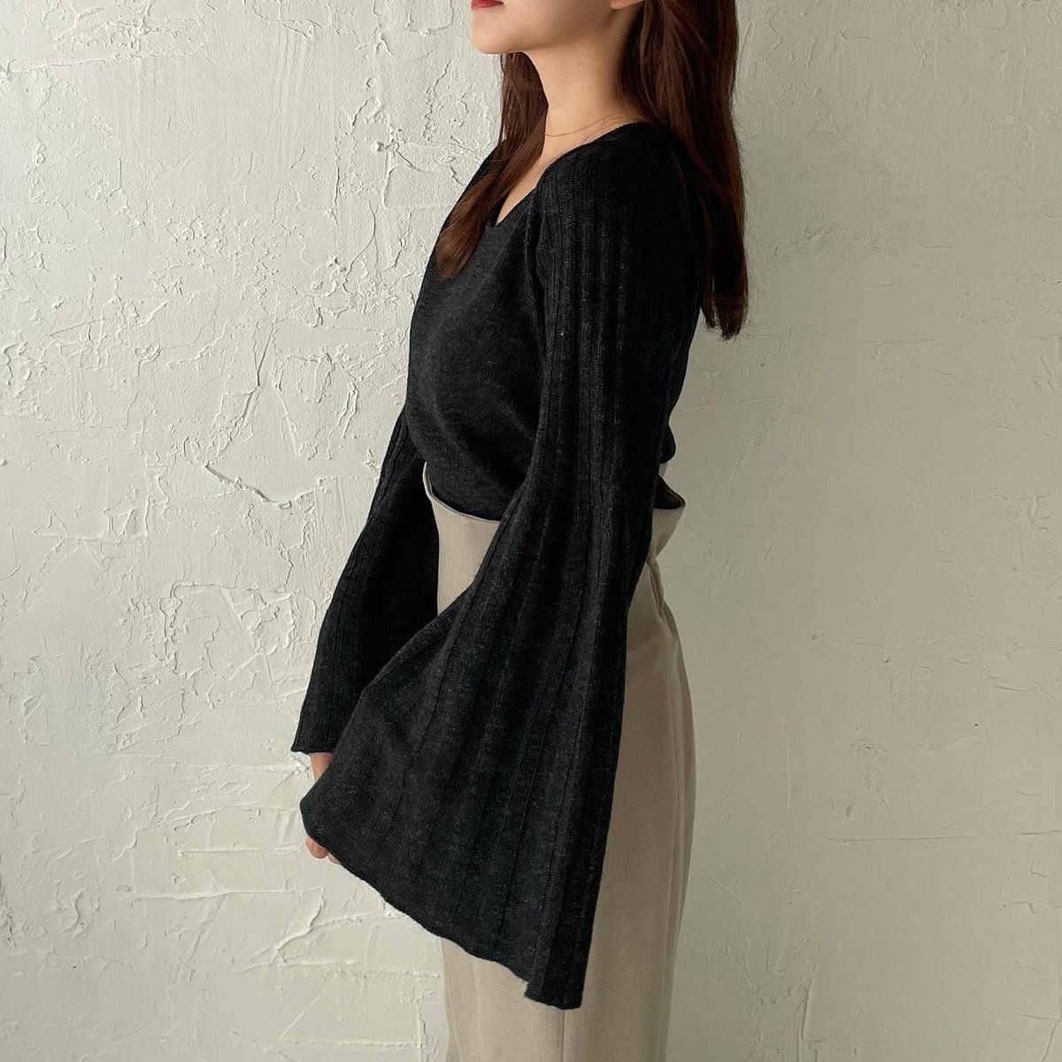 Flare sleeve knit | Ermé