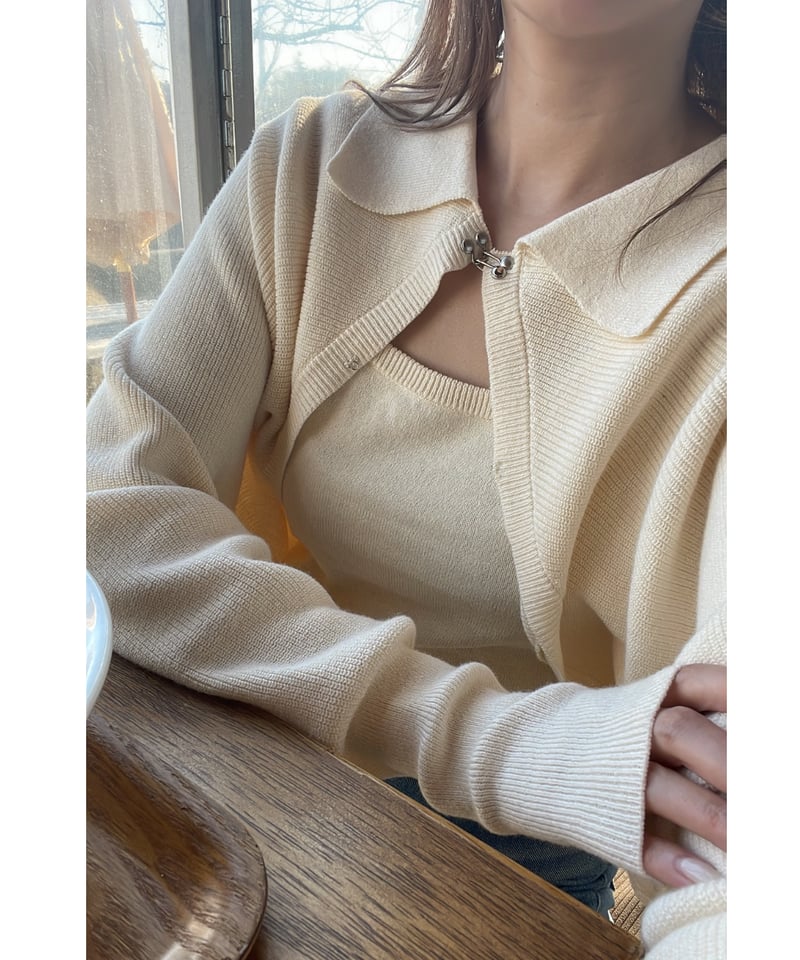 24年　デイジーリン Knit Bolero Cool Elegance 42 FANCY CLUB カーディガン 「FANCY CLUB」KNITTED HOOD BOLERO