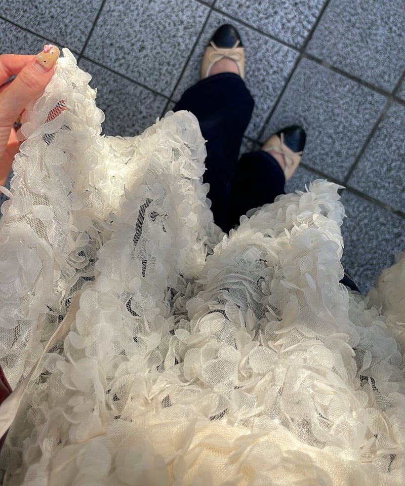 エフィ TULLE ASYMMETRY FRILL CAMISOLE アイボリー TULLE ASYMMETRY FRILL CAMISOLE