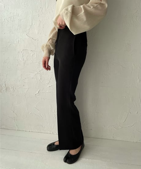 Center press flare pants
