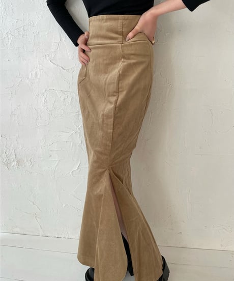 Corduroy mermaid skirt
