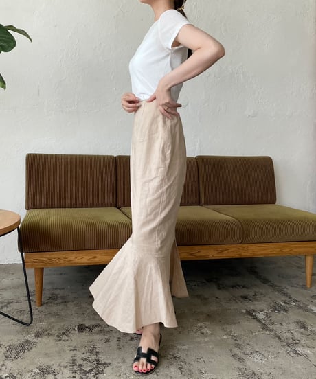 Linen mermaid skirt